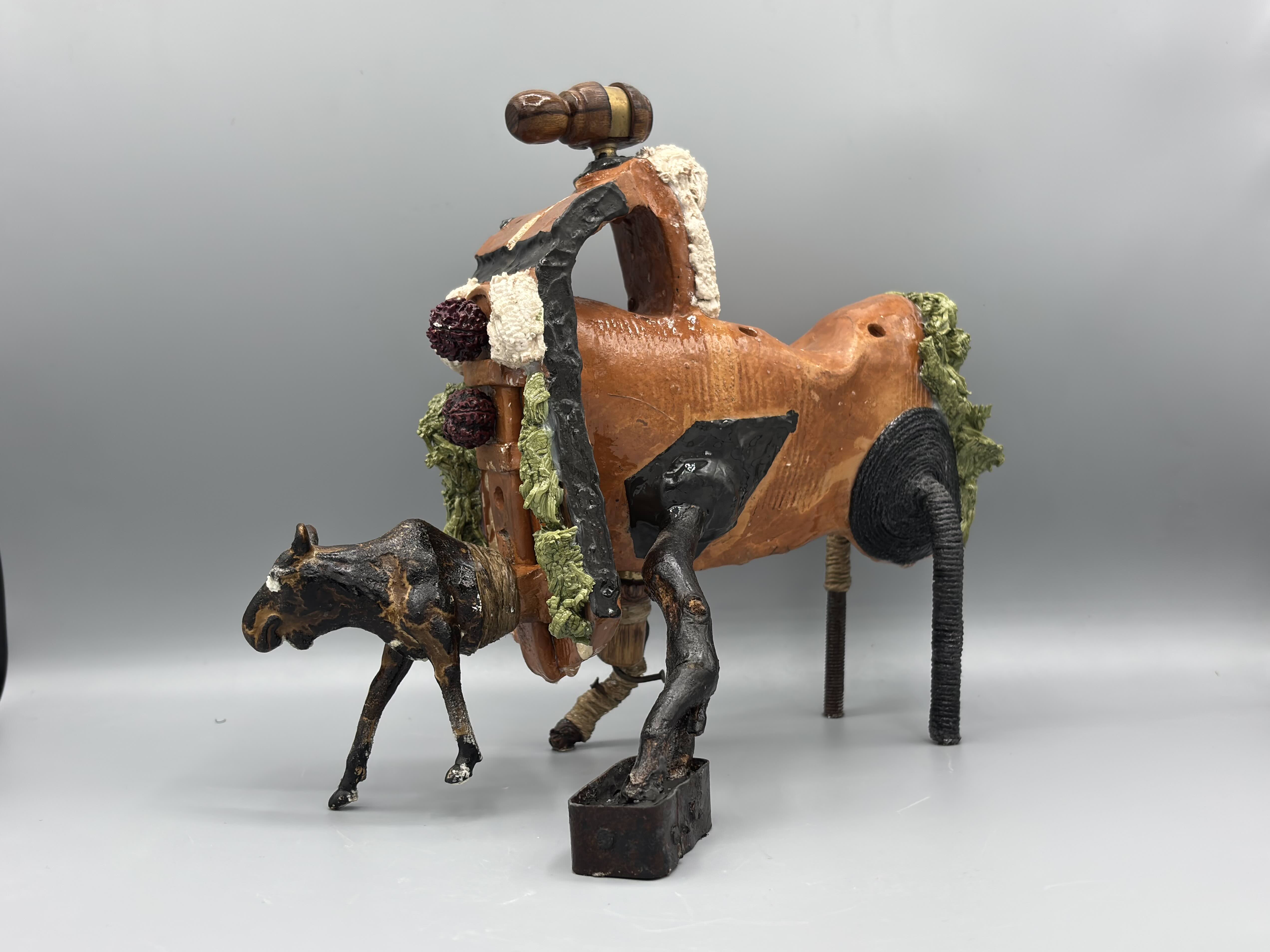 Mojahid Musa, found object, clay sculptures,dhaka art summit